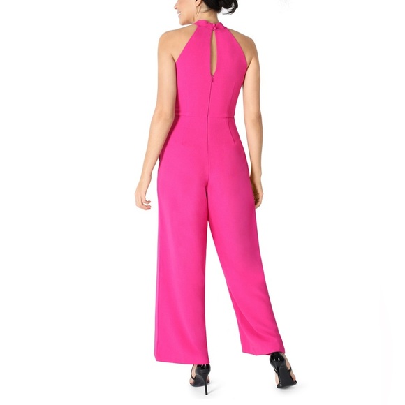 NEW | Julia Jordan | Pink Halter Neck , Wide Leg Jumpsuit - Size 12 - Picture 3 of 8